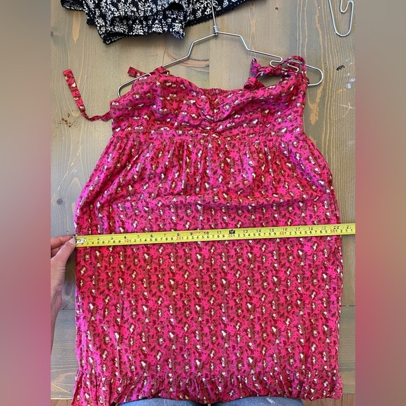 C & C California Cotton Floral Pink Maxi Dress Size Small - Picture 12 of 12